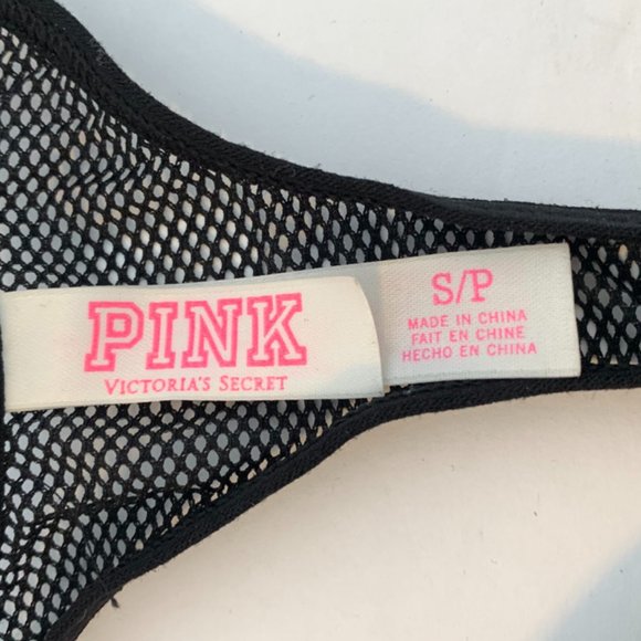 Victoria's Secret Black Lace & Mesh Racerback Bralette - Picture 3 of 7